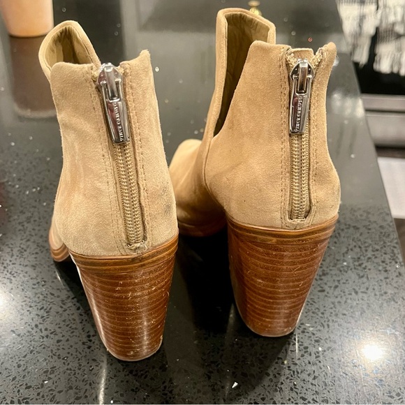 Vince Camuto Gigietta Suede Leather Block Heel Bootie - Picture 14 of 16